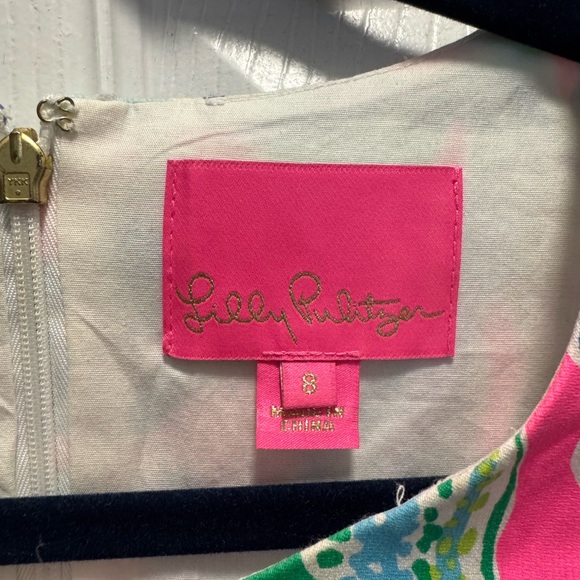 Lilly Pulitzer Mila Stretch Shift Dress in “Pink Tropics in the Groove” - Picture 4 of 10
